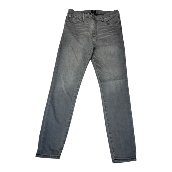J. Crew Womens High Rise Skinny Jeans Size 30 Gray Wash Denim Casual Pants - Picture 1 of 8
